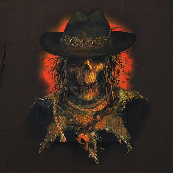 NWOT scarecrow graphic Halloween tee size large - Picture 2 of 3